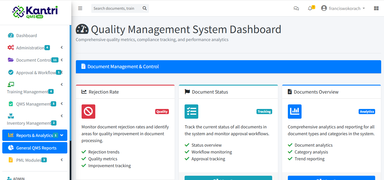 Quality Management Reports